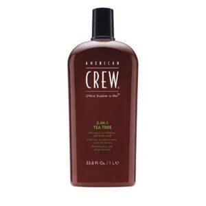 American Crew 3-In-1 TEA TREE Shampoo & Bodywash 33 fl oz .